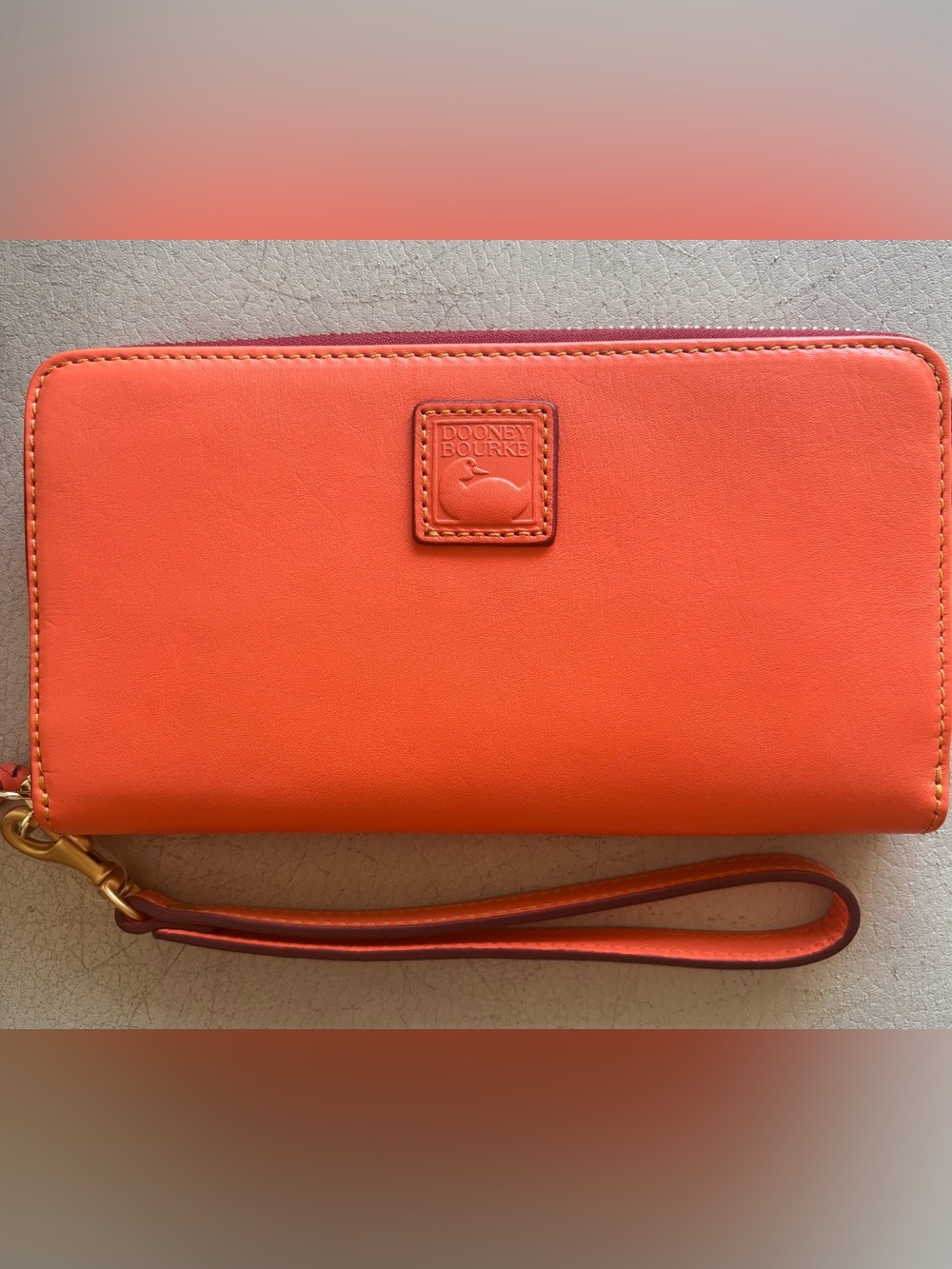 Dooney & Bourke Salmon Wristlet Wallet